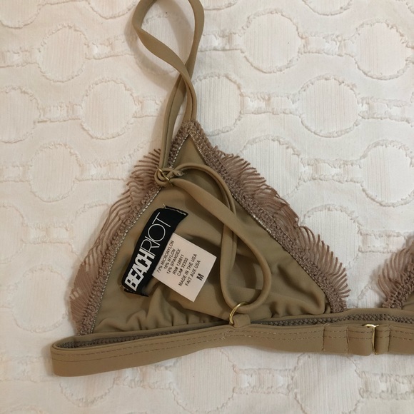 Beach Riot Pacific Ruffle Bikini Set Nude - Picture 4 of 8
